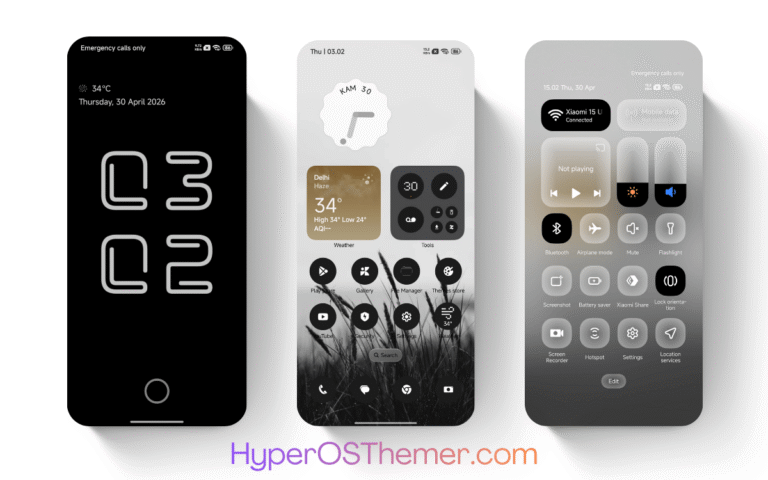Black-3 HyperOS Theme