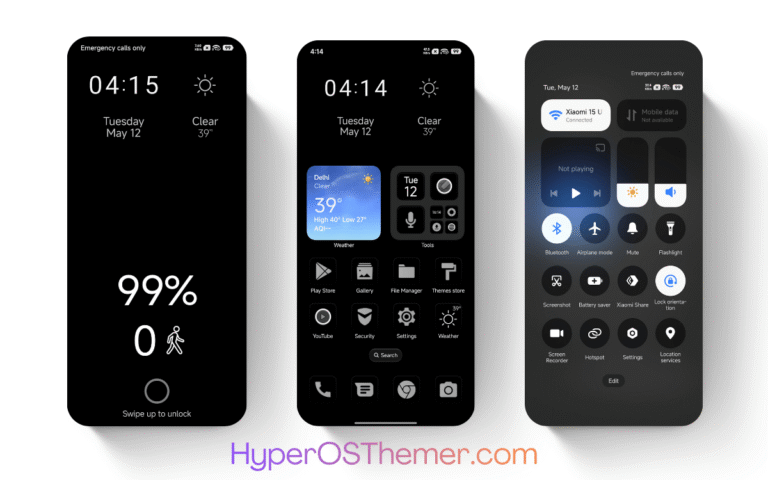 BLACKxmlV2 HyperOS Theme